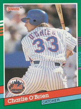 Charlie O'Brien - Donruss 91 Baseball Card